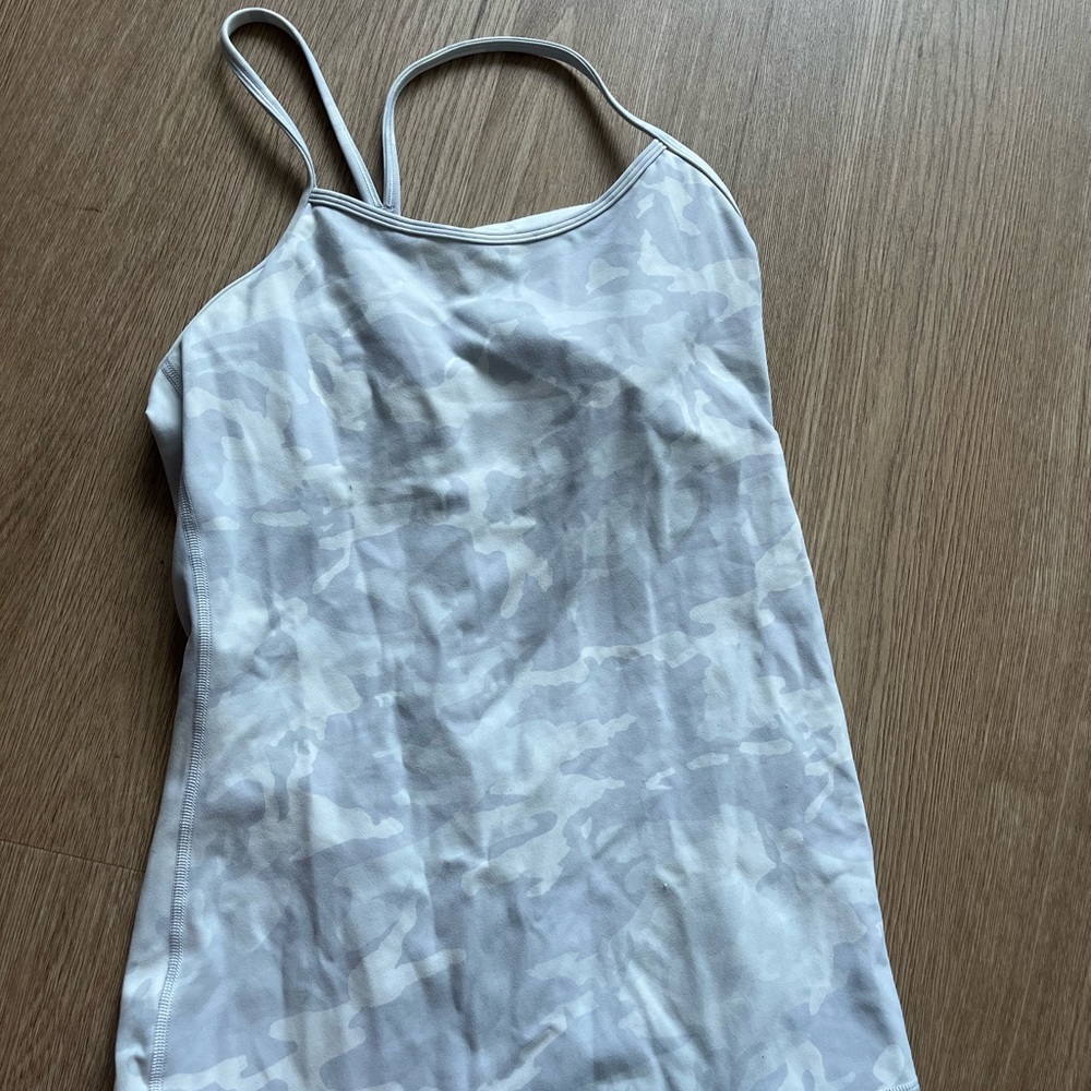 Lululemon Athletica Gray Camouflage Tank Top